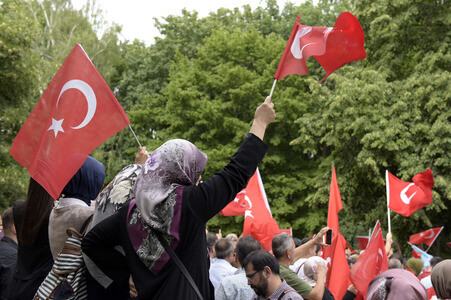 Protest gegen versuchten Militärputsch in der Türkei