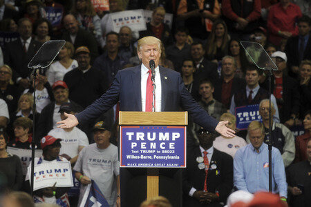 Donald Trump Wahlkampfveranstaltung in Wilkes-Barre