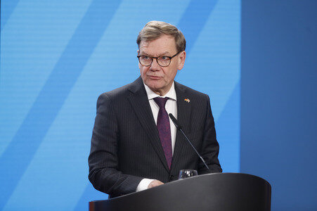 Pressekonferenz mit Johann Wadephul und Yvette Cooper in Berlin
