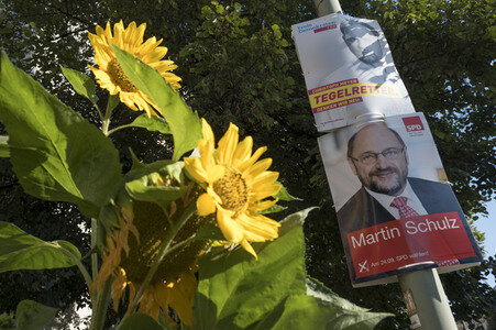 Bundestagswahlkampf-Plakate in Berlin