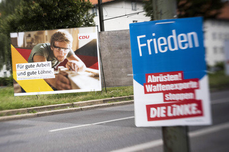 Bundestagswahlkampf-Plakate in Berlin