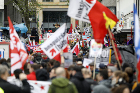 Demonstrationen gegen den AfD Bundesparteitag in Köln