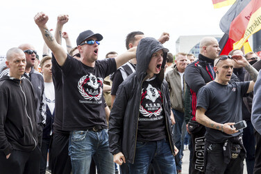 Demo gegen die Islamisierung und Amerikanisierung Europas in Berlin