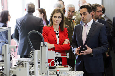 Königin Letizia besucht die Artillerie Militärakademie, Segovia
