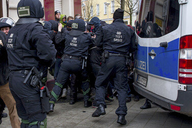 'Cottbus nazifrei' Demonstration, Cottbus