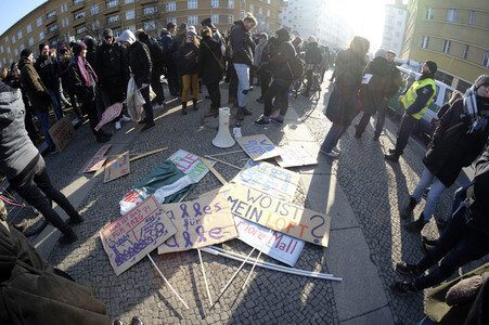 Studentendemo in Berlin