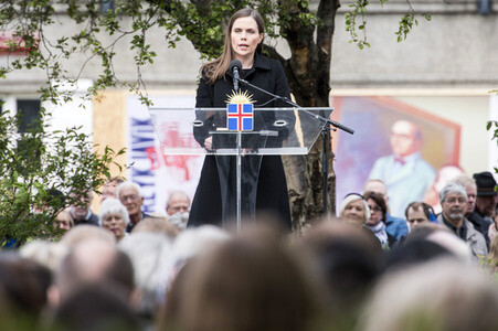 Feier zum isländischen Unabhängigkeitstag in Reykjavik