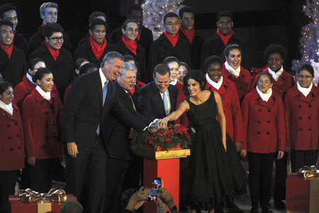 Rockefeller Center Christmas Tree Lighting Ceremony in New York