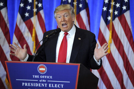 Donald Trump Pressekonferenz in New York