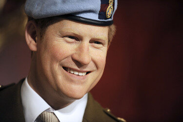 Wax Figuren der britischen Royals bei Madame Tussauds, New York