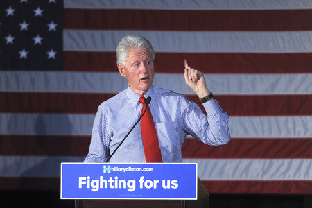 Wahlkampfrede von Bill Clinton in Edison