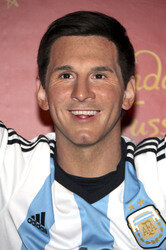 Enthüllung der Wachsfigur von Lionel Messi im Madame Tussauds Berlin