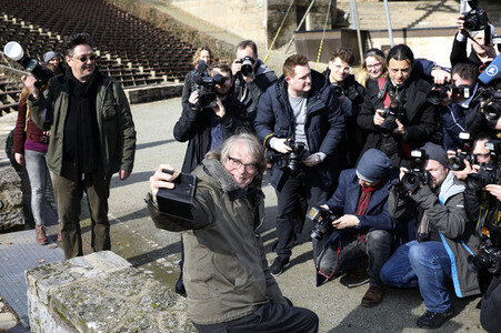 Fototermin mit Helge Schneider in Berlin