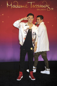 Präsentation der Austin Mahone Wachsfigur in New York