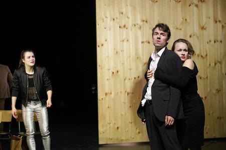 Theaterprobe 'Die stillen Trabanten' in Berlin