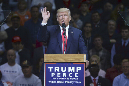 Donald Trump Wahlkampfveranstaltung in Wilkes-Barre