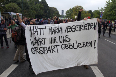 Gegendemonstration zum 'Marsch für das Leben', Berlin