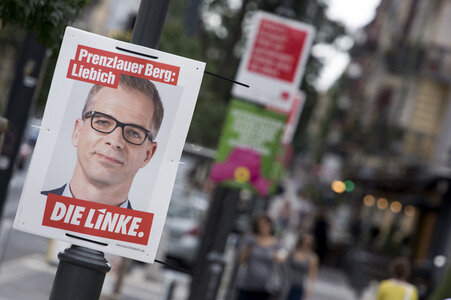 Bundestagswahlkampf-Plakate in Berlin