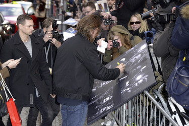 'Knight of Cups' Pressekonferenz Abfahrt, Berlinale 2015