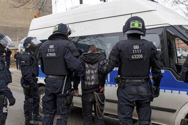 'Cottbus nazifrei' Demonstration, Cottbus