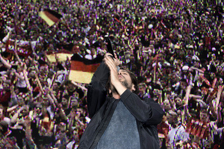 Fans beim UEFA-Fußball-Europameisterschaft 2016 Spiel Deutschland gegen Polen in Berlin