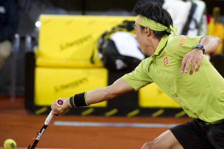 Tennis Match Novak Djokovic vs Kei Nishikori in Madrid