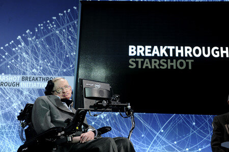 Präsentation der 'Breakthrough Starshot' Space Exploration Initiative in New York