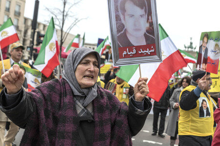 Proteste gegen die iranische Regierung in Berlin
