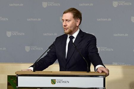 Antrittsbesuch von Bundeskanzler Friedrich Merz im Freistaat Sachsen in Dresden