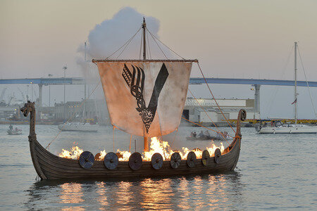 'Vikings' Beisetzungszeremonie auf der San Diego Comic-Con International 2017