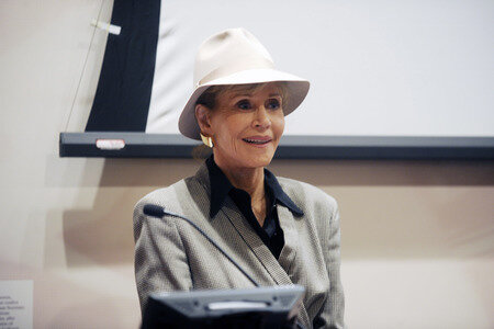 Jane Fonda spricht beim ROC Meeting in New York