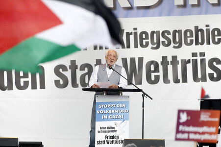 Kundgebung für Frieden im Gazastreifen in Berlin