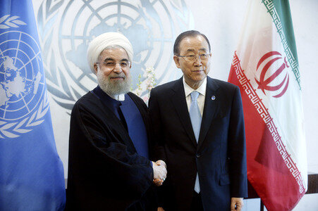 Präsident Rouhani  bei der UN in New York
