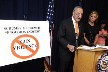 Pressekonferenz gegen Waffengewalt in New York