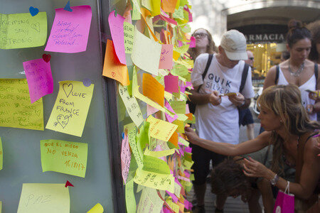 Trauer um die Opfer des Terroranschlags in Barcelona