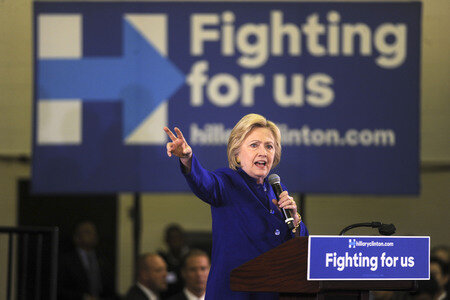 Wahlkampfrede von Hillary Clinton  in Newark