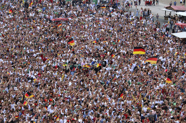 WM-Fanfest beim Spiel Deutschland gegen Frankreich, Hamburg