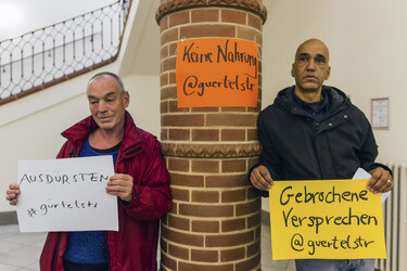 Go-In in der Senatsverwaltung, Berlin