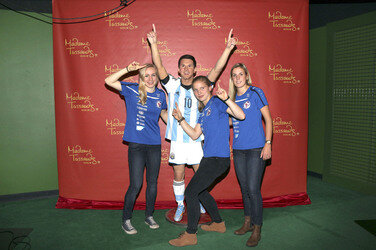 Enthüllung der Wachsfigur von Lionel Messi im Madame Tussauds Berlin