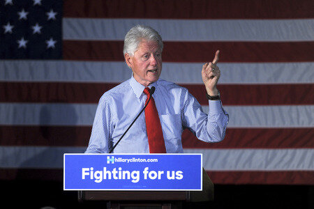 Wahlkampfrede von Bill Clinton in Edison