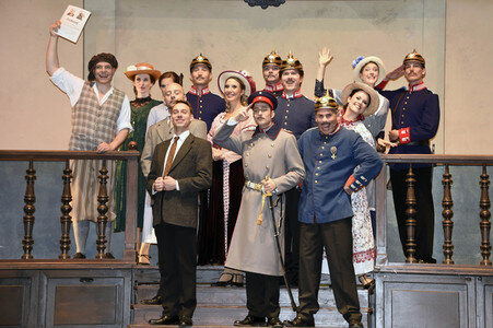 Theaterprobe 'Der Hauptmann von Köpenick' in Berlin