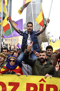 Kurden-Demonstration in Frankfurt