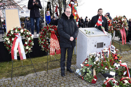 Gedenkveranstaltung für die Opfer des Fluzeugabsturzes von 1958 in München