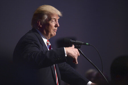 Wahlkampfrede von Donald Trump in New York