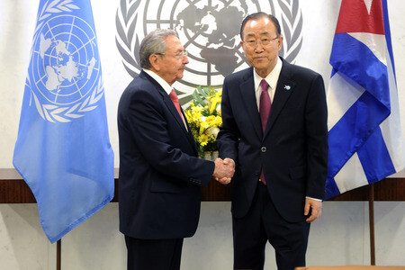 Raúl Castro bei der UN in New York