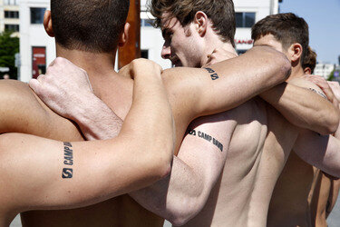 Open Air-Fashionshow des Menswear-Labels Camp David, Berlin