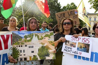 Demonstration der Jesiden, Berlin