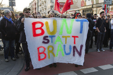 Demonstration gegen NPD-Kundgebung, Berlin