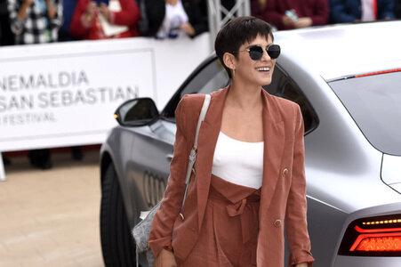 Ankunft von Maria Leon auf dem San Sebastian Film Festival 2017