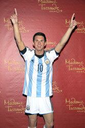 Enthüllung der Wachsfigur von Lionel Messi im Madame Tussauds Berlin